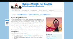 Desktop Screenshot of olympicweightsetreview.com