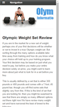 Mobile Screenshot of olympicweightsetreview.com