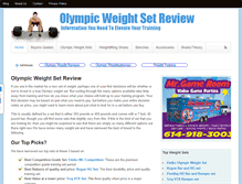 Tablet Screenshot of olympicweightsetreview.com